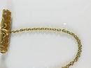 Victorian 14K Gold Filled Hat Pin with Hat Bar Pin & Chain Assembly