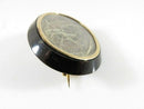 Antique 14K Gold Jet Mourning Brooch with Hair Insert – Restoration Project