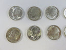 Lot of 10 US Roosevelt Silver Dimes 90% Silver Mixed Mint Marks 90% Collection Circulated