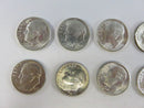 Lot of 10 US Roosevelt Silver Dimes 90% Silver Circulated Coins 90% silver coins US silver dimes silver coin lot