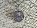800 Silver Jesus Pendant 13 1/2" 925 Cable Chain Gori & Zucchi Italy