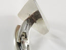 Bent Knudsen Denmark Sterling Cufflink Set No. 38 Swivel Back Geometric Design