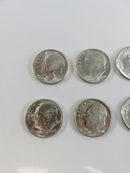 Lot of 10 US Roosevelt Silver Dimes 90% Silver Various Mint Marks 90% silver dimes US silver coins Roosevelt dimes lot