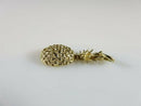 14K Yellow Gold Bahamas Pineapple Pendant/Charm, Diamond-Cut, 2.2 g