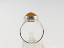 c1960 Unisex Amber Sterling Ring Size 7.75 Fischland GmbH German Made