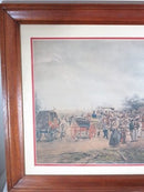 The First Railroad Train on the Mohawk and Hudson Road Chine-colle Photogravure