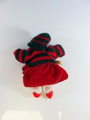 Vintage Christmas Sweater Toboggin Girl Porcelain Head Sand Filled Body?