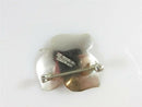 Artisan Signed Handmade Sterling Silver Leaf Pin Brooch 1 3/8 x 1 7/16 5.6gr