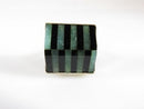 Beautiful Symmetrical Artisan Jade & Onyx Sterling Silver Rings Size 7.25