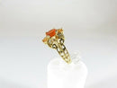 Michael Valitutti 14K Gold Ring with Orange Stone, Diamond & Yellow Accents Size 5