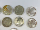 Lot of 9 US Roosevelt Silver Dimes 90% Silver Mixed Bag 90% silver dimes US silver coins Roosevelt dimes lot US dimes
