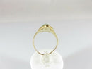 Antique 20K Gold Nephrite Jade (Origin Unknown) Navette Dragon Ring Chinese Export