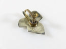 Vintage Unmatched Small Abalone Inlaid Maple Leaf sterling Taxco Single Silver Earring