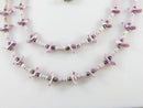 Zuni Hand Carved Purple Shell Double Strand 23" Fetish Necklace with Turquoise
