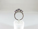 Gorgeous Designer Signed Sterling Silver Amethyst Cocktail Ring Size 6.75