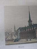 Borsen | La Bourse Heinrich Hansen Color Lithograph I W Tegner & Kittendorff