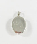 European Style Vintage Photo Locket Keepsake Floral Design Engraved PR in 835 Si