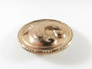 1940's Large Sterling Reinforced Dove Brooch Patented Pink Rose Gold Tone