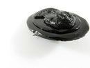 Antique Faceted Glass Cameo Mourning Brooch Multi Layered Glass French Jet