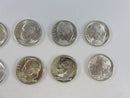 Lot of 10 US Roosevelt Silver Dimes 90% Silver Mixed Mint Marks 90% Collection Circulated
