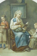 Miniature Antique Lithograph by Adolph Tidemand Printed by N.W.D. & S Norway c19