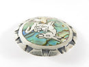 Vintage 925 Fancy Pack Mule Brooch Abalone Inlay Taxco FCA Eagle 3 Pendant