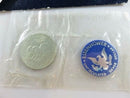 1971 S Eisenhower Silver Dollar with Envelop Ungraded Blemished Reverse
