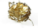 Vintage Taxco .999 Silver Hand-Worked Flower Brooch, Sculpted Petals & Leaves, 4" × 2¼", Unpolished (Repair)