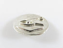 Vintage Sterling Silver Egyptian Eye of Horus Coin Style Pendant Artisan Piece