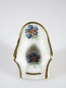 Vintage Fine Porcelain Low Back Sitting Chair Miniature Made in France