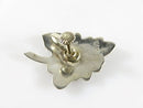 Vintage Unmatched Large Maple Leaf Abalone & Sterling Mexico Single Silver Earring