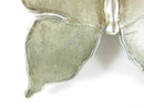 Huge Unsigned Artisan Sterling Silver Eclectic Butterfly Scarf Slide Pendant