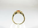 Michael Valitutti 14K Gold Ring with Orange Stone, Diamond & Yellow Accents Size 5