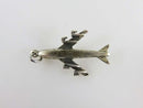 3D Sterling Silver 747 Passenger Airliner Sterling Silver Charm Pendant