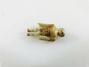 19th Century Miniature Painted Wood Doll 9/16" H Made of Tiny Wood Articulated