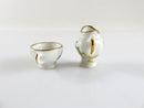 Vintage Fine Porcelain Creamer & Tea Cup Miniature Made in France