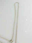 Unusual Sterling Band Pendant With Sterling Chain Band Student Gift Vintage