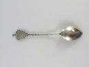 800 Silver Hand Painted Enamel Portrait Queen Wilhelmina Netherlands Spoon 5"