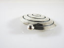 Carmen Beckmann Mexico Sterling Modernist Brooch in a Spiral Design