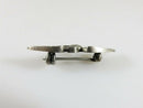 Patriotic Eagle Pin Spread Wings Vintage Sterling Silver Lapel Pin Mid Century