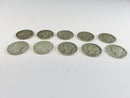 Lot of 10 Mercury Silver Dimes 90% Silver Mixed Dates Circulated Coins 90% silver coins circulated Mercury dimes