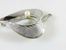 Curtis Creations Heart Leaf Brooch Rhodium over Sterling Silver Fair Condition