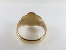 Antique c1910 Edwardian 10K Ostby Barton HMS Titanic Men's Signet Ring Size 9.75