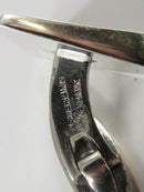 Bent Knudsen Denmark Sterling Cufflink Set No. 38 Swivel Back Geometric Design