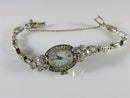 Hamilton Wrist Watch 14K White Gold Case/Band 38 Natural Earth Mined Diamonds