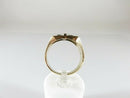 Masonic Ring 10K Gold Diamond Art Deco, Black, Blue Enamel, Old Mine Cut