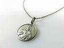 800 Silver Jesus Pendant 13 1/2" 925 Cable Chain Gori & Zucchi Italy