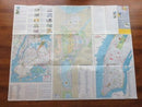 1965-66 Sunoco N.Y. Worlds Fair Metro New York State Original Map Art