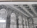 1872 Fontainebleau Etching by E. Sadoux Paris A. Quantin, La Salle De Bal Gilt F