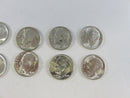 Set of 10 US Roosevelt Silver Dimes 90% Silver 90% Lot Mixed Conditions Coins Collection 90% Circulated Mint Piece
